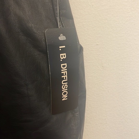 NWT Vtg I.B. Diffusion High Waisted Leather Pants - Picture 5 of 6